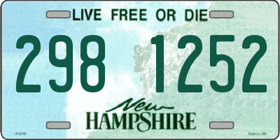 NH license plate 2981252