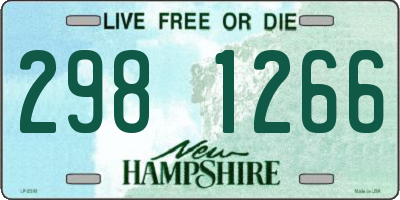 NH license plate 2981266