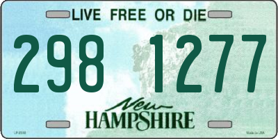 NH license plate 2981277