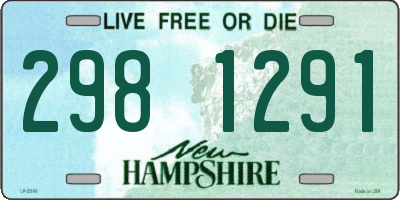 NH license plate 2981291