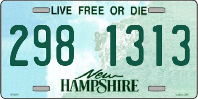 NH license plate 2981313