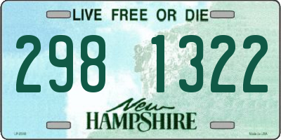 NH license plate 2981322