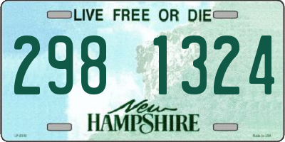 NH license plate 2981324