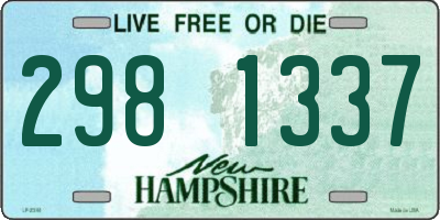 NH license plate 2981337