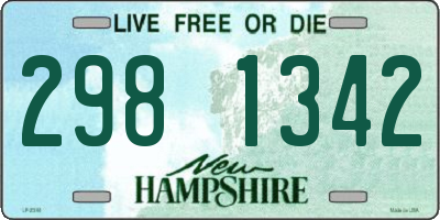 NH license plate 2981342