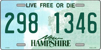 NH license plate 2981346