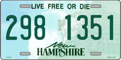 NH license plate 2981351