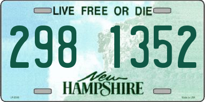 NH license plate 2981352