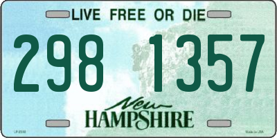 NH license plate 2981357