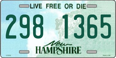 NH license plate 2981365