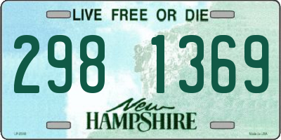 NH license plate 2981369
