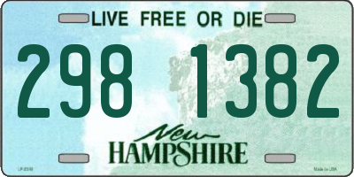 NH license plate 2981382