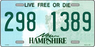 NH license plate 2981389
