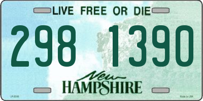 NH license plate 2981390