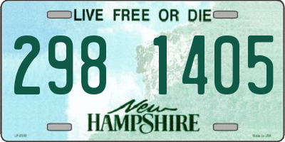 NH license plate 2981405