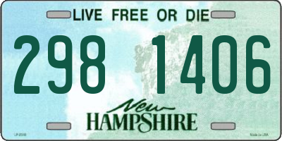 NH license plate 2981406