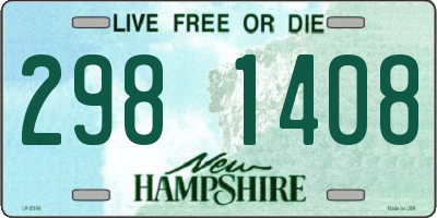 NH license plate 2981408