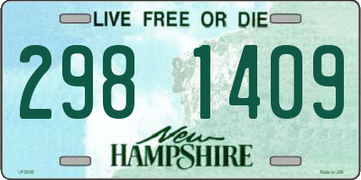 NH license plate 2981409