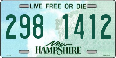 NH license plate 2981412