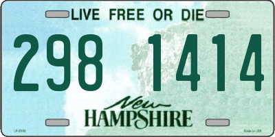 NH license plate 2981414