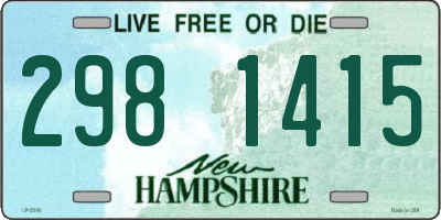 NH license plate 2981415