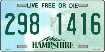 NH license plate 2981416