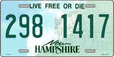 NH license plate 2981417
