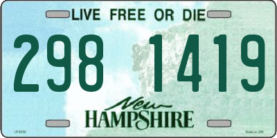 NH license plate 2981419