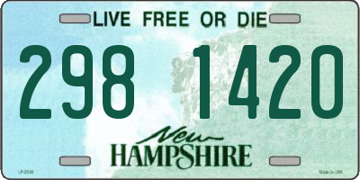 NH license plate 2981420