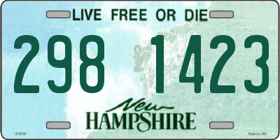 NH license plate 2981423