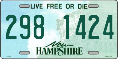 NH license plate 2981424