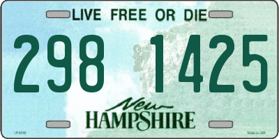 NH license plate 2981425