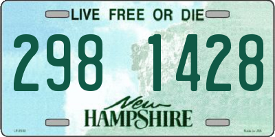 NH license plate 2981428