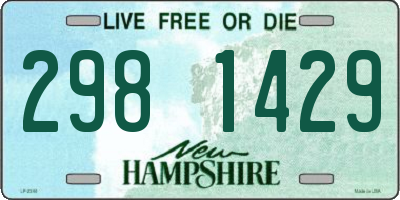 NH license plate 2981429