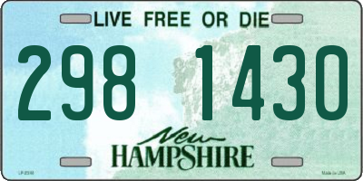 NH license plate 2981430