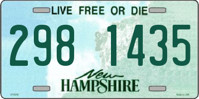 NH license plate 2981435