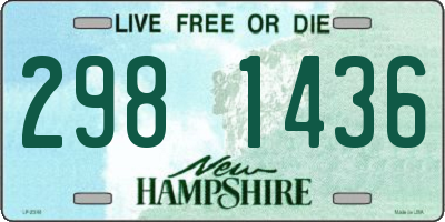 NH license plate 2981436