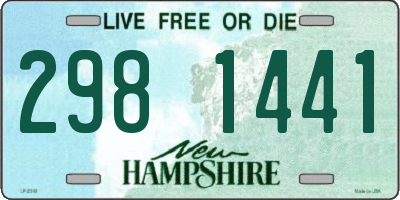 NH license plate 2981441