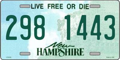 NH license plate 2981443