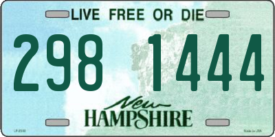 NH license plate 2981444