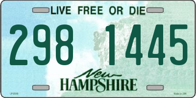 NH license plate 2981445