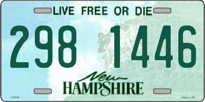 NH license plate 2981446