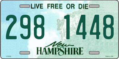 NH license plate 2981448