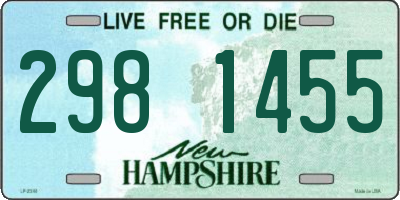 NH license plate 2981455