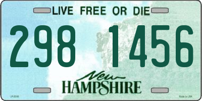 NH license plate 2981456