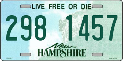 NH license plate 2981457