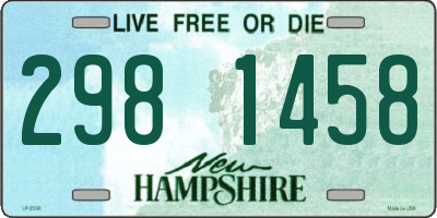 NH license plate 2981458