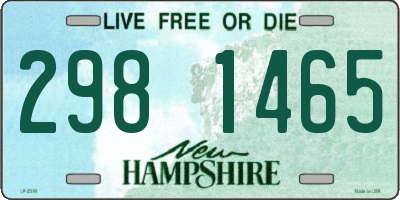 NH license plate 2981465