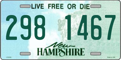NH license plate 2981467