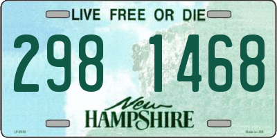 NH license plate 2981468